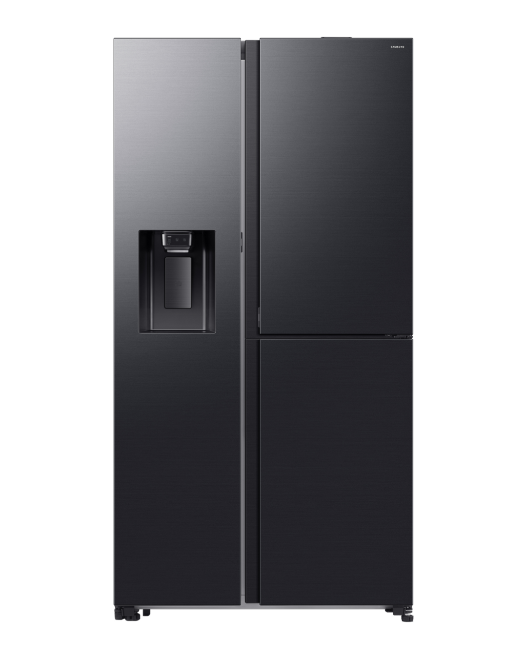 Samsung 609L AI Food Showcase Side By Side Fridge/Freezer Black - RS80F64G2FFA