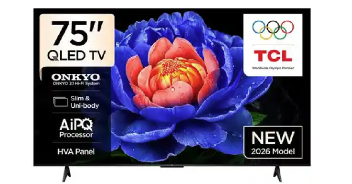 TCL 75" 144Hz 4K QLED Google Smart TV - 75P7K