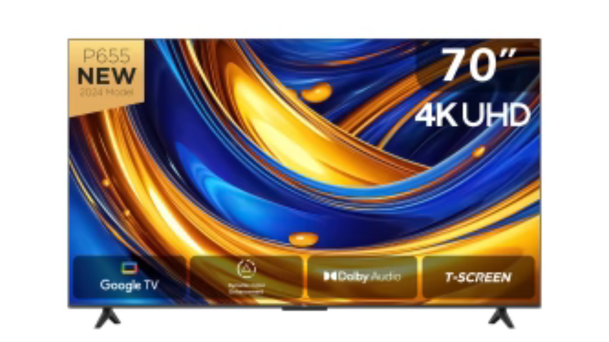 Hisense 70" 4K UHD Smart TV with AI Upscaler & Voice Control - 70A6Q