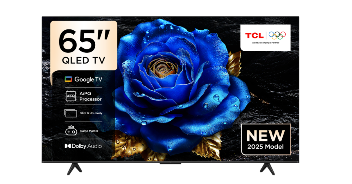 TCL 65" 4K QLED Google Smart TV with Dolby Vision & Atmos- 65-T6C