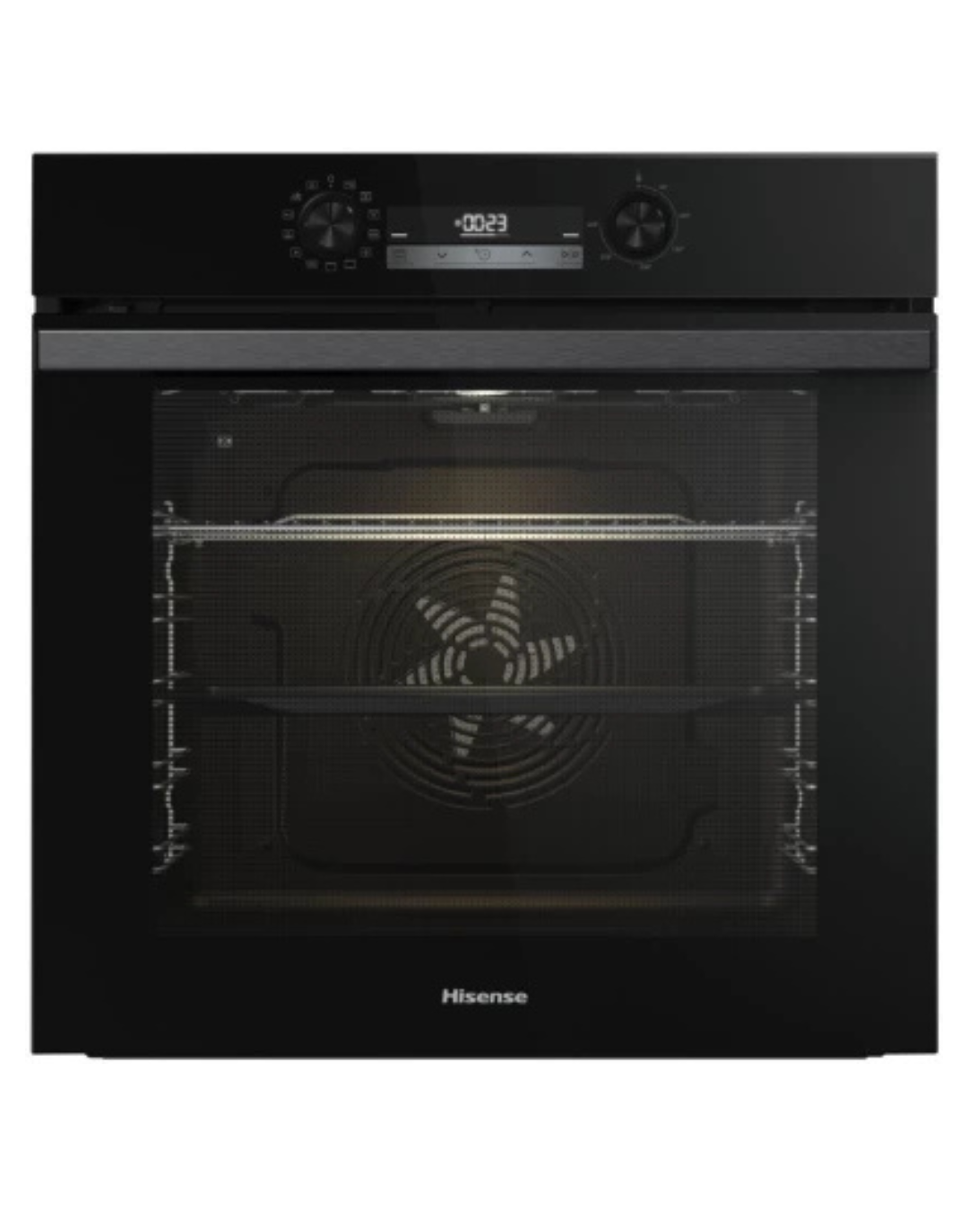 Hisense 60cm Multifunction Built In Eye Level Pyrolytic Oven Self Cleaning Black- BSA65226AXZA