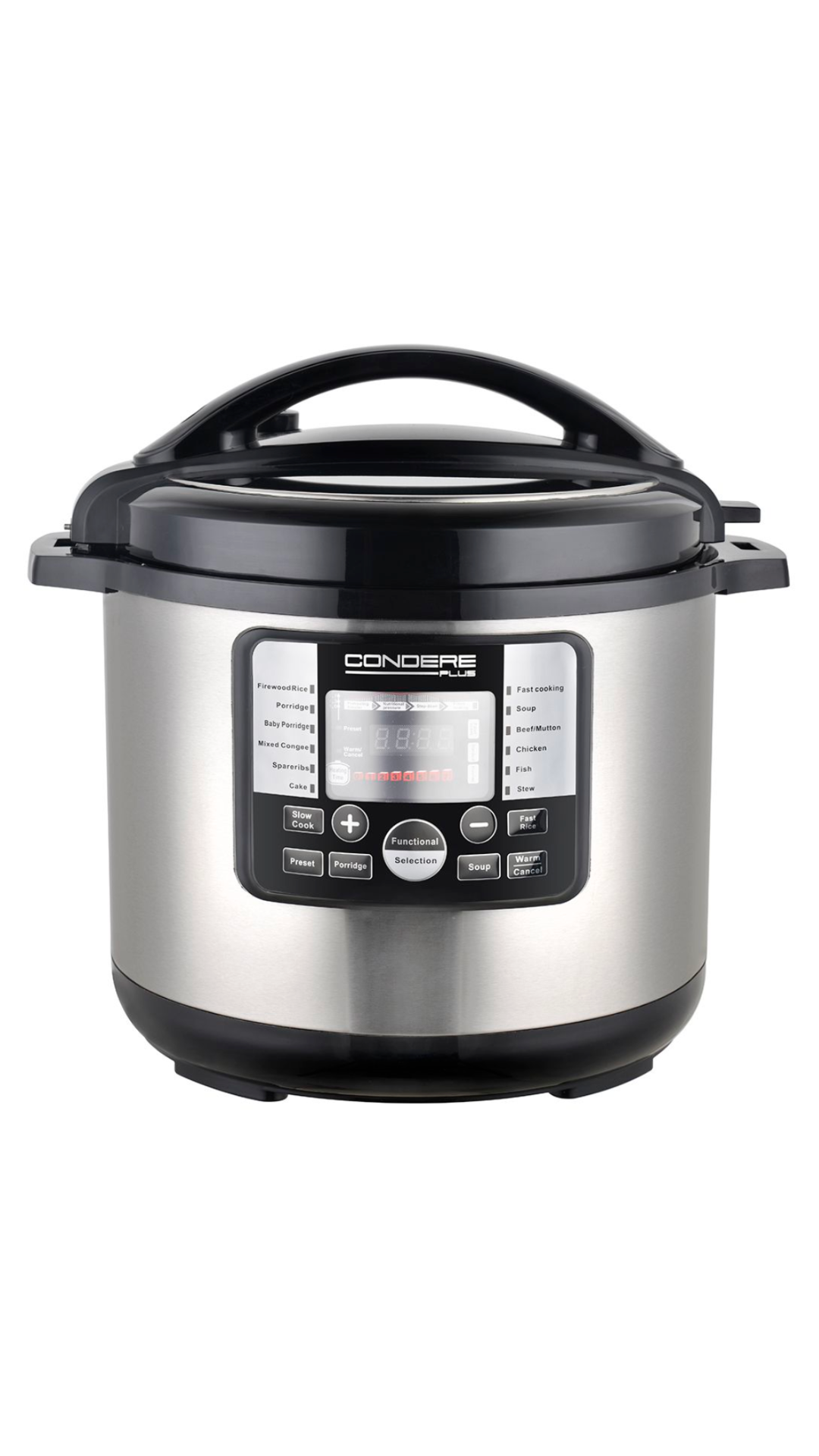 CONDERE 10L Electric Pressure Cooker, Smart Rice Cooker, Slow Cooker-HD60-1010
