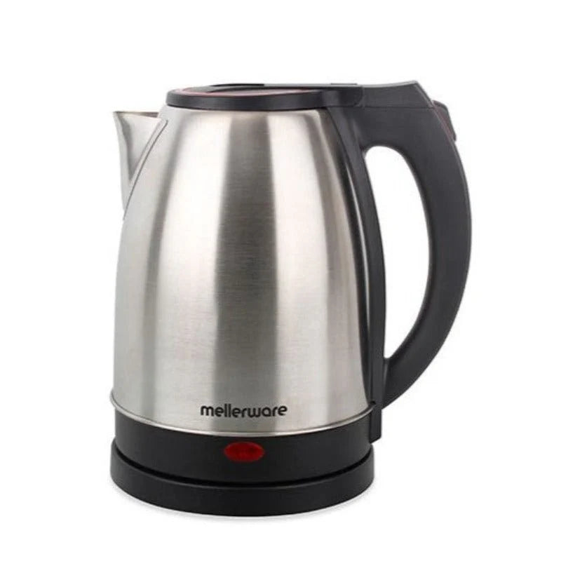 Mellerware Kettle 360 Degree Cordless Stainless Steel Brushed 1.8L 1500W-22330A